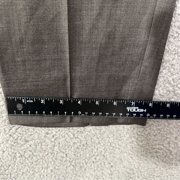 Luigi Bianchi Mantova Sartoria Pants Men 36x26.5 Brown Wool Italian Ankle Slacks - Picture 15 of 16